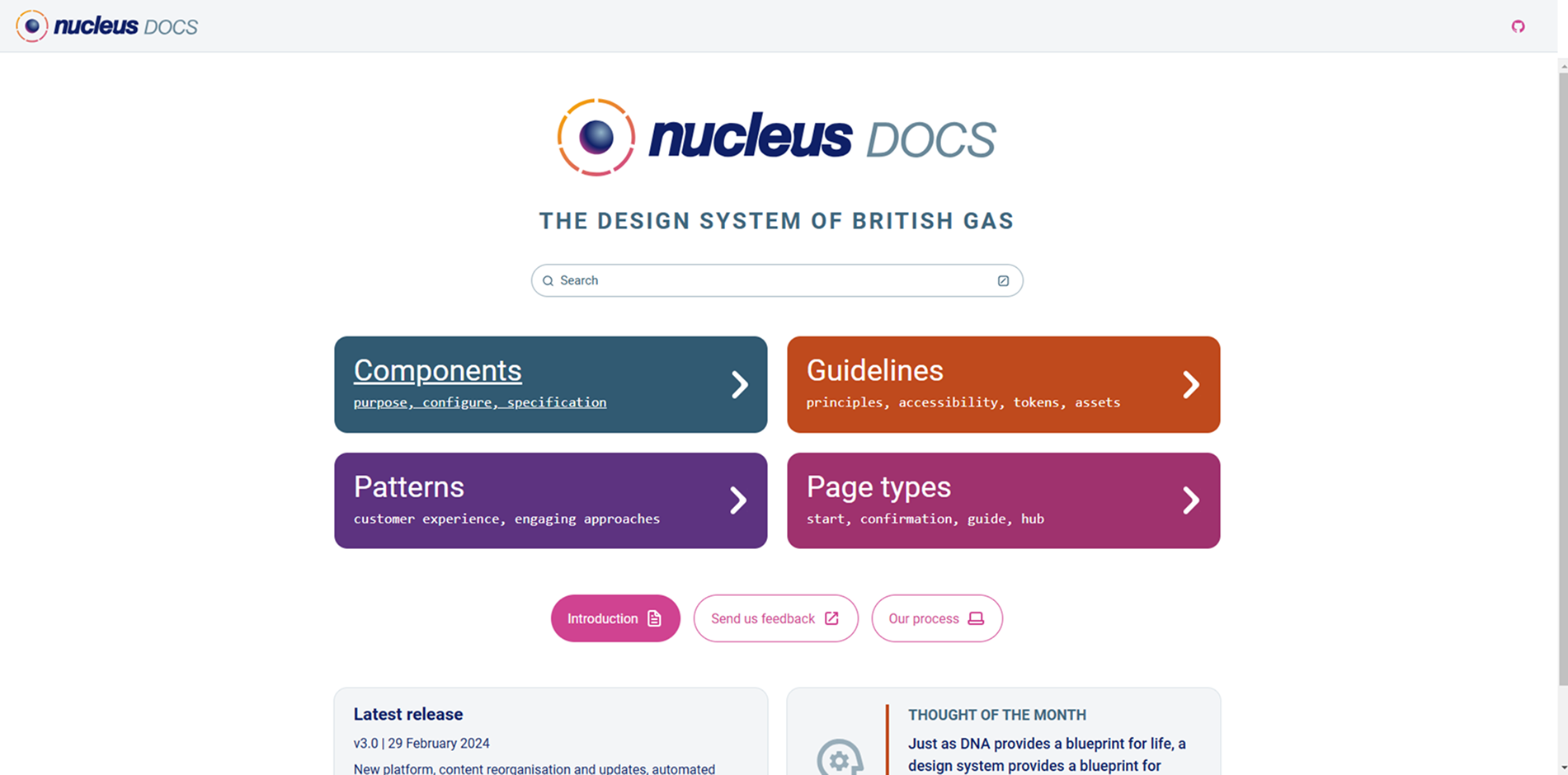 British Gas Design System (Nucleus)