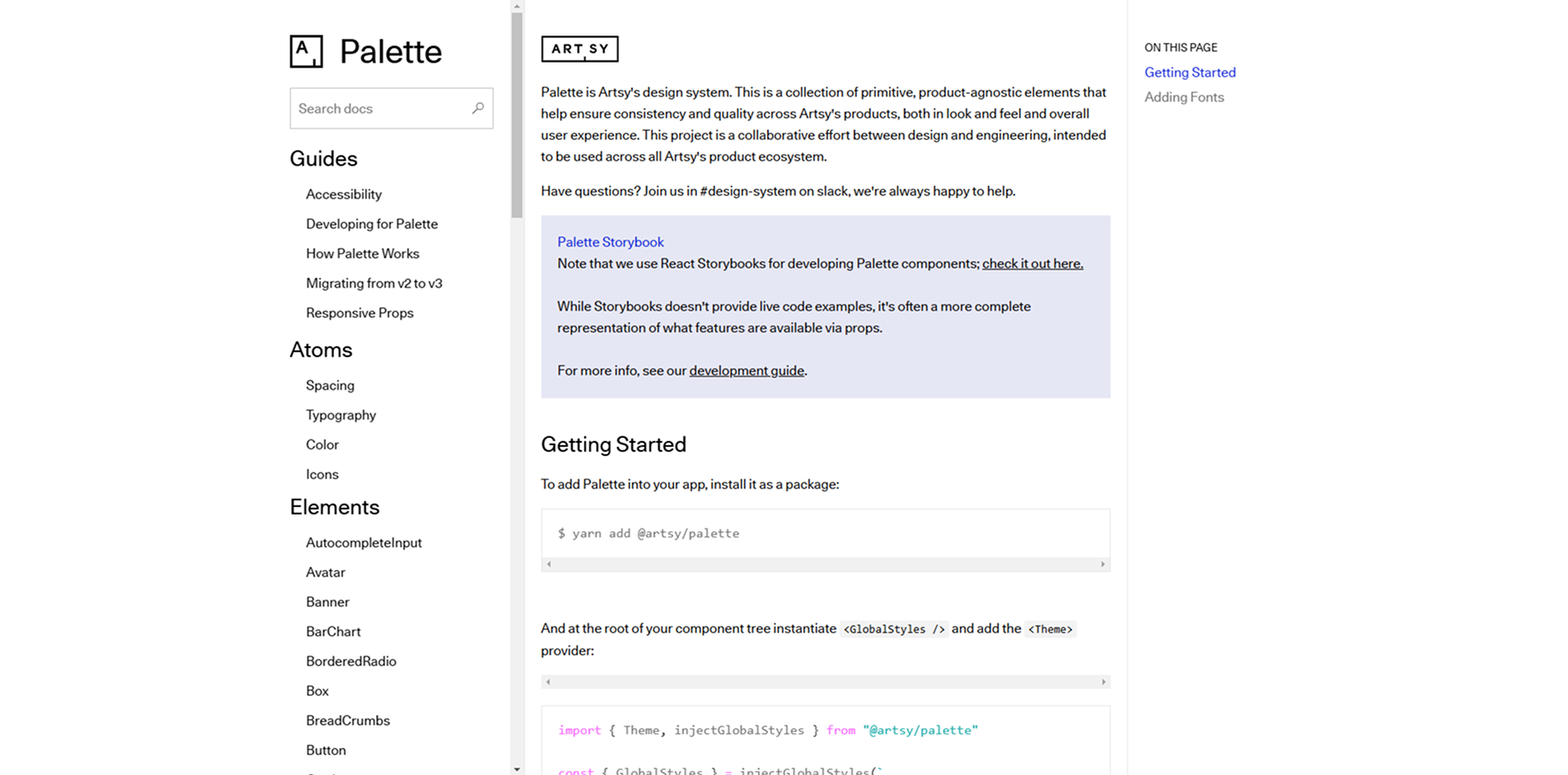 Palette Design System