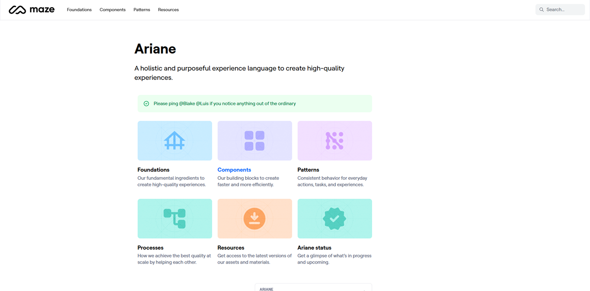 Ariane Design System