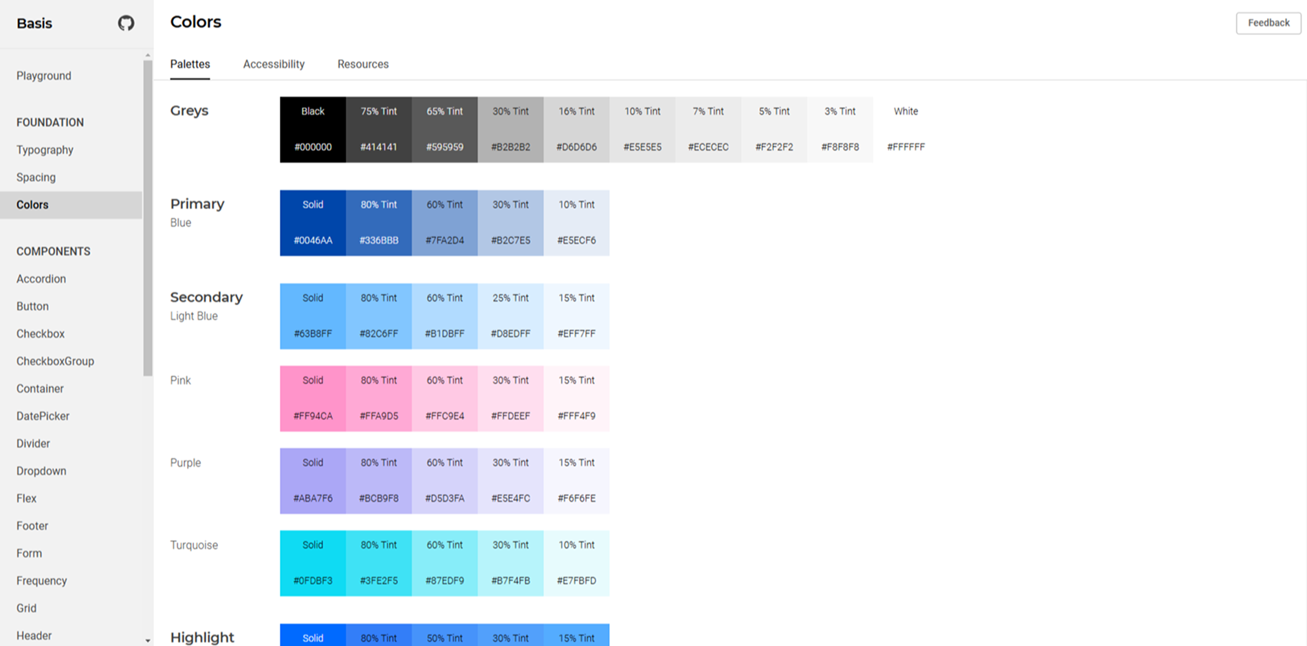 Basis Design System