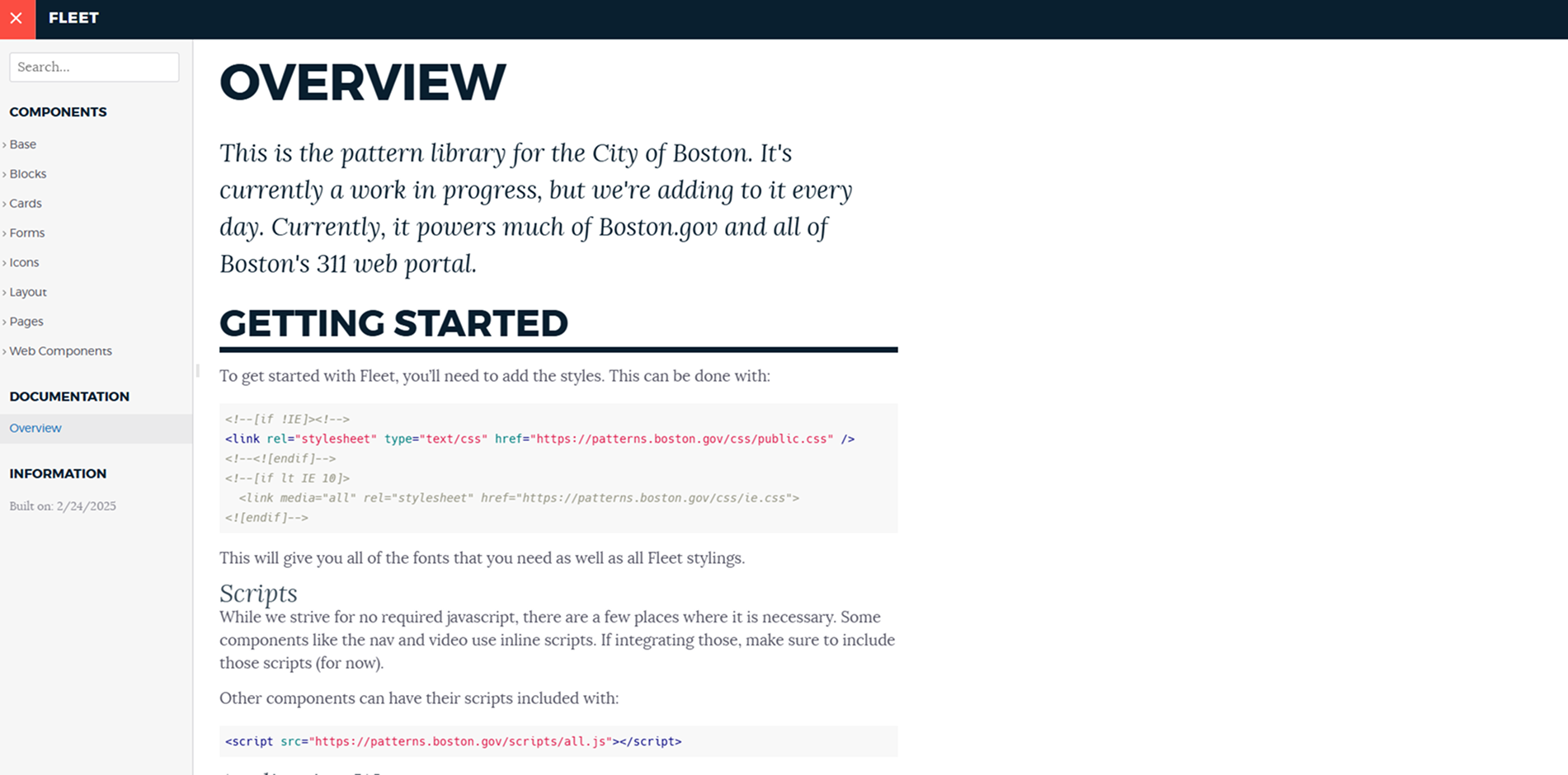 Boston.gov Patterns