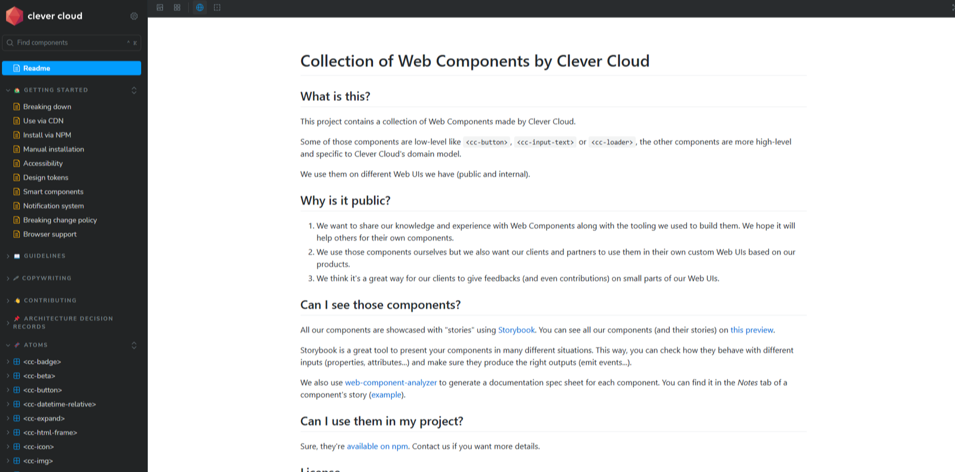 Clever Cloud Components