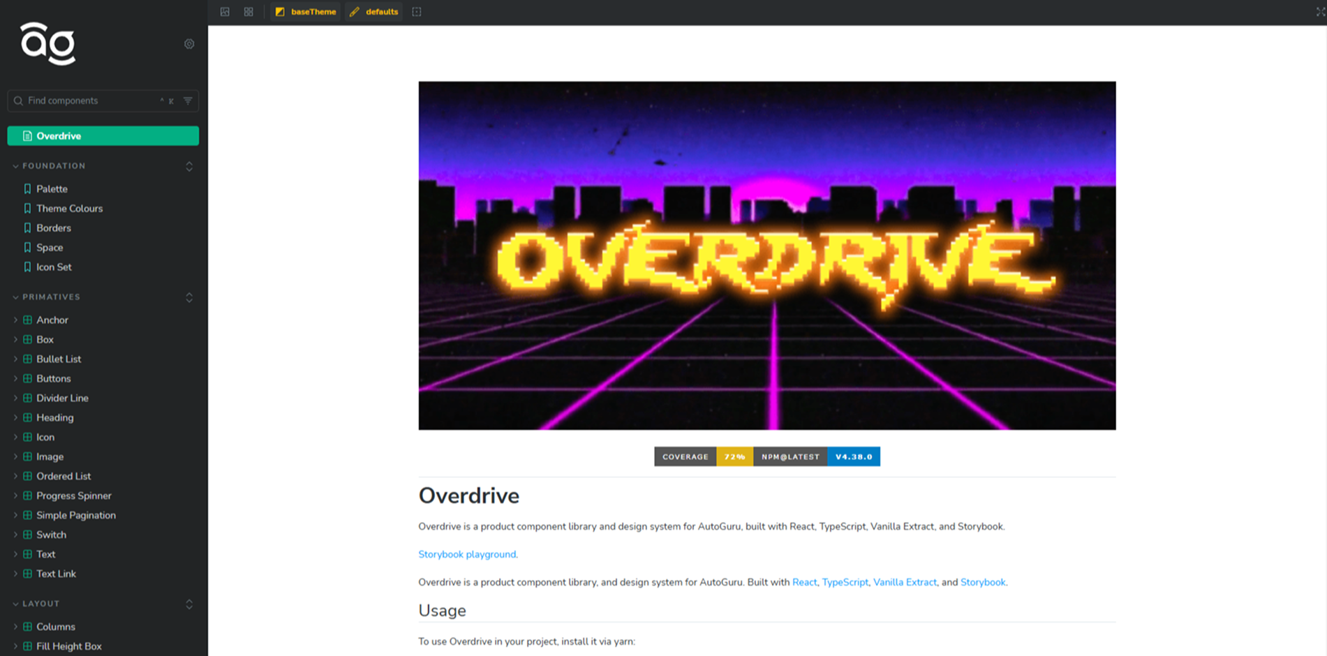 Overdrive Design System