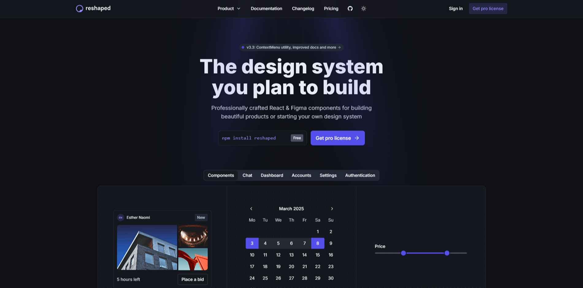 Reshaped Design System