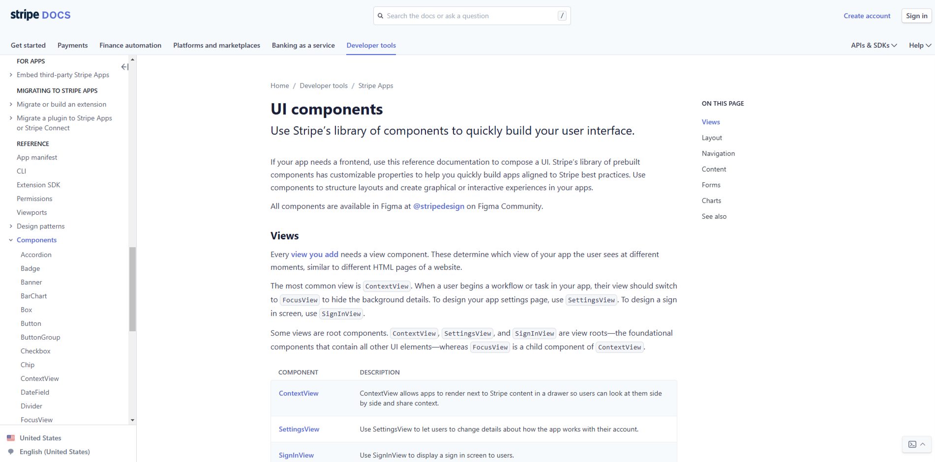 Stripe Apps UI Components